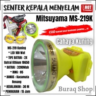 Senter Kepala Selam Diving Cahaya Kuning 100W Mitsuyama MS-219K Free Kacamata Selam | Senter Kepala 