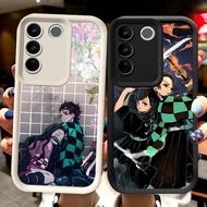 R63 Demon Slayer Casing for VIVO V29E Y81 Y81s V29 Pro Y100 Black and White