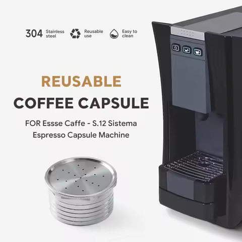 For Essse Caffe - S.12 Sistema Machine Stianless Steel Reusable Coffee Capsule Espresso Coffee Filte