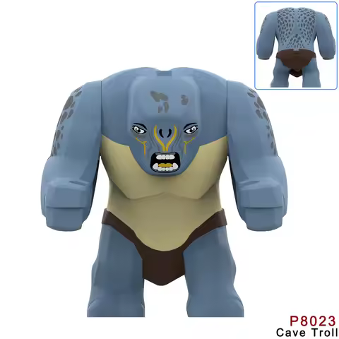 Olog Armored Troll Warrior Building Blocks, Medieval Army Orc Model, Big Size Brick Character For Ho
