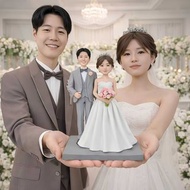 照片客製化新郎新娘公仔 訂製婚禮人像模型 新婚結婚訂婚紀念禮物