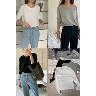 Elborn HQ D001 round neck basic cotton shirt keeps heat