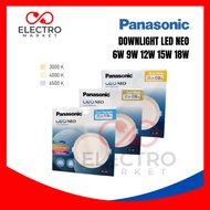 PANASONIC Downlight LED NEO Slim 6W 9W 12W Watt 3000K 4000K 6500K