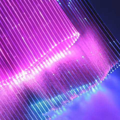 LUMISONATA Luminous Fiber Optic Fabric with LED Lights for Clothing and Crafts
