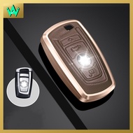 BMW Aluminium Alloy Genuine Leather Car Key Cover X1 X3 X3 X5 X6 320i 330i 340i 520i 530i 730i 740i 