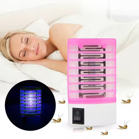 Night Lamp Mosquito Killer Lamps LED Socket US/EU Plug Electric Mosquito Fly Bug Insect Trap Killer