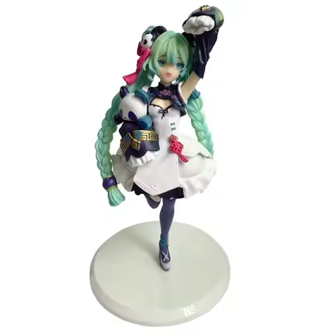 Vocaloid Hatsune Miku Panda Qipao Outfit PVC Collectible Model Shelf Decoration Desk & Shelf Decorat