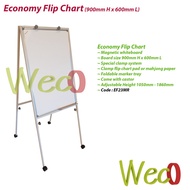Economy Flip Chart Board /Magnetic Whiteboard Roller Stand /Papan Putih Beroda 2'x3'
