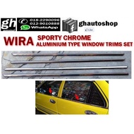 WIRA sporty chrome aluminium type window trims set (4pcs)