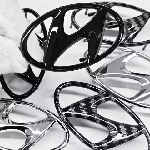 ABS Car Steering Wheel Emblem Badge Sticker Accessories For Hyundai Genesis N-LINE I10 I20 I30 I40 I