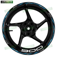 Reflective Motorcycle Wheel Sticker Hub Decal Rim Protector Decorative Stripe 17 Inch Fairing Access