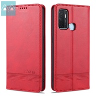 Bao Da Lật Sang Trọng Cho OPPO A53 2020 / A32 2020 Có Khe Cắm Thẻ Đứng Wallet Magnetic Ốp Điện Thoại