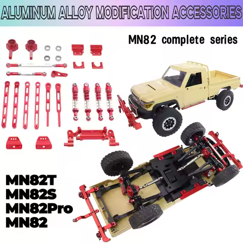 Metal steering cup pull rod front and rear suspension upgrade kit For MN model MN82T LC79 MN82S MN82