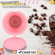 ICAOE103 5 Pcs Set Refillable Coffee Capsule, Reusable Design Filter Function Reusable Coffee Capsul