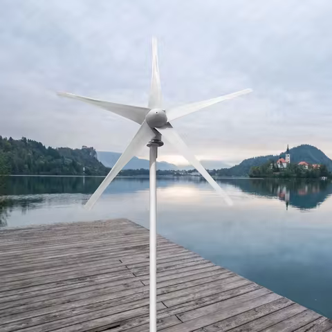 10KW 8KW 3/5 Blades Free Energy Household Windmill Low Speed 5KW 12V 24V 48V 2KW 3KW MAX 20KW Horizo