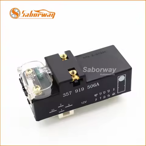 Saborway Front Radiator Coolant Fan Control Switch Relay Module for Golf 3 Jetta Cabrio Passat Polo 