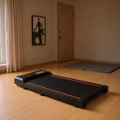 Flat Walking Machine Home Portable Small Treadmill Electric Fitness Equipment Mini Electric Walking 