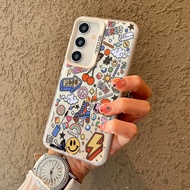 Colorful Mood Creative Fashion Graffiti Element Phone Case Suitable for Samsung A55 A54 A35 A25 A15 