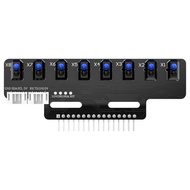 High Sensitivity 8 Channel IR Line Tracking Sensor Module Automatic Calibration Obstacle Detection A