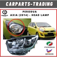 Perodua Axia 2014 - Head Lamp/ Lampu Besar Depan @ LH/RH