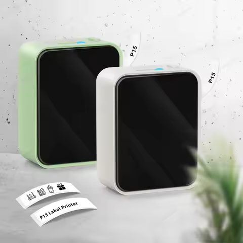 Inkless Label Maker P15 Wireless Bluetooth Thermal Label Printer Similar as D30 D11 D110 D101 Labell