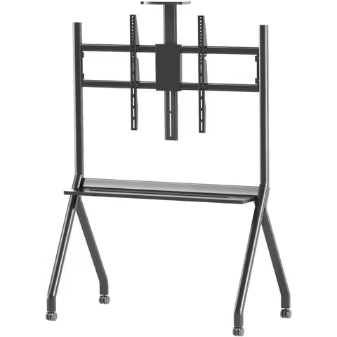Smart Board Stand for Interactive Whiteboard, Mobile Stand for Smart Whiteboard, Lockable Wheels Bla