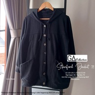 STANFORD JAKET #71/JAKET WANITA JUMBO/KNIT RIB LD 120 CM FIT XXL