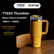 TYESO Tumbler Stainless Steel Insulated Thermos Flask with Carrying Handle Water Bottle Botol Air 保温瓶 水壶 900ML/1200ML