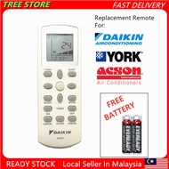 OFFER Daikin Air Cond Remote Control For Daikin York Acson [FREE BATTERY]