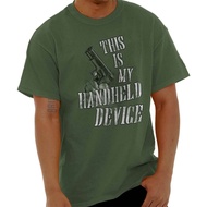 Funny Gun Sarcastic Attitude 2nd Amendment Womens or Mens Crewneck T Shirt Tee