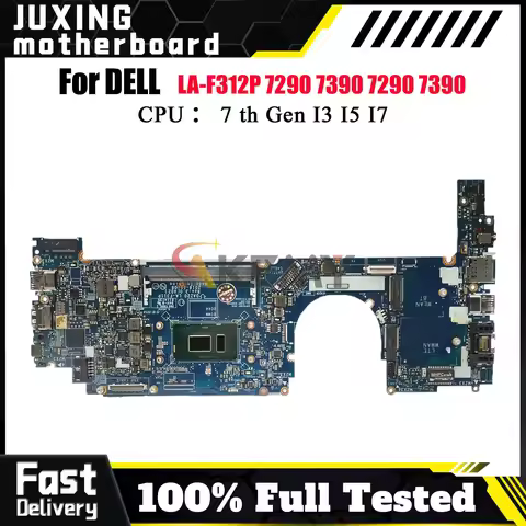 For Dell Latitude 7290 7390 With i5-8350U i7-8650U LA-F311P Notebook Mainboard 0MXW44 0T46Y8 0N1RRT 