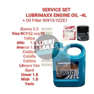 (90915-YZZE1 +Lubrimaxx 5W30-4L Fully Engine Oil) TOYOTA CAMRY 2.2 VIOS NCP42 NCP93 ALTIS 1.6 1.8 AV