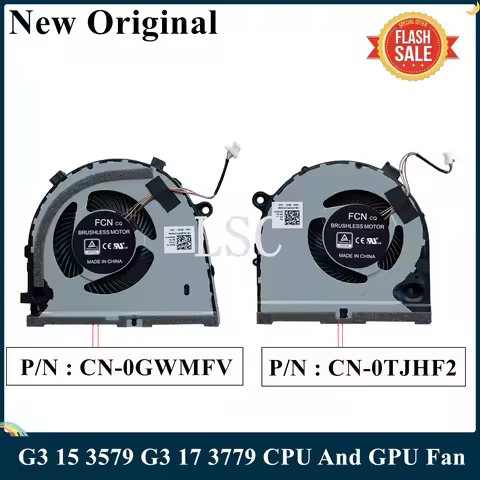 LSC New Original CPU GPU FAN For Dell G3 15 3579 G3 17 3779 GPU Series Cooling Fan Cooler 0TJHF2 TJH