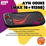 AYN ODIN3 MAX ODIN2 PORTAL PRO Qualcomm 8 Elite Android15 Hall Stick OLED Handheld Gaming Console 80