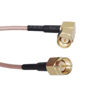Coaxial RF Adapter Cable SMA Male to SMA Male Bend Cable RG316 Extension Cable 15CM