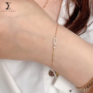 100% S925 Sterling Silver Full Diamond Oval Bracelet Exquisite Fashionable All-Match