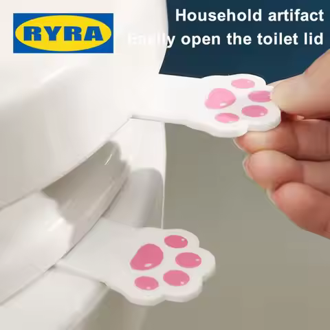 Portable Toilet Seat Lifter Cute Cat Paws Toilet Lifting Device Not Dirty Hands Opened Cover Avoid T