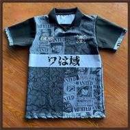 One Piece Retro Collar Jersey Custom Name Number Anime Wanted Luffy Baju Raya 2023 Viral Lelaki Streetwear Japanese Jersi Viral Murah Lelaki Kanak Kanak Berkolar Full Sublimation