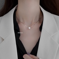925 Sterling Silver Pearl Necklace/Clavicle Chain/Necklace 925 Silver Necklace