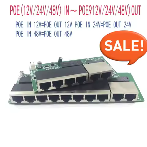 POE12V-24V-48V POE12V/24V/48V POE OUT12V/24V/48V poe switch 100 mbps POE poort;100 mbps UP Link poor