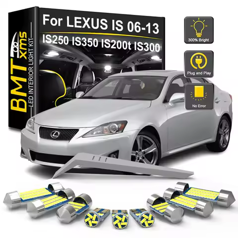 BMTxms 15Pcs Canbus Car LED Interior Light Bulb Kit For Lexus IS IS250 IS300 IS350 IS220D MK2 2006-2
