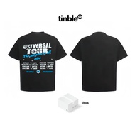 Tinble 280GSM T-shirt - UNIVERSAL TOUR T-shirt - Form OVERSIZE - Black