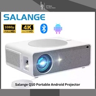Salange Q10 Portable Projector HD 4K 1080P 600 ANSI Lumens Android 9 Projektor LED Mini 4K Support H