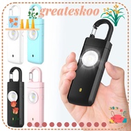 GREATESKOO Emergency LED Torch Keyring, Portable 130dB Personal Alarm Safety Keychain, Panic Securit