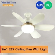 【FREE Holder】2in1 E27 Socket Ceiling Fan With Light Ceiling Fan LED Lighting Exhaust Fan in Toilet