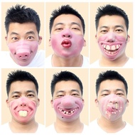 Funny Mask Human Face Mask Adult Half Face Funny Mask Funny Face Mask Creative Funny Mask Latex xian