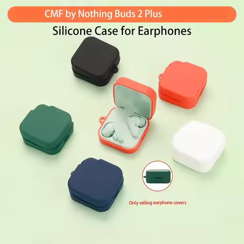 Silicone Earphone Cover For CMF by Nothing Buds 2 Plus Bluetooth Earbuds For CMF by Nothing Buds 2 P