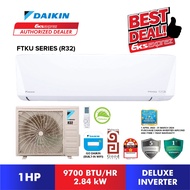 [Built-in Wifi] Daikin FTKU Series R32 Deluxe Inverter Aircond with 1HP/1.5HP/2HP/2.5HP/3HP FTKU28B 