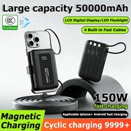 【3c Certification】Magnetic 150W 50000mah ccc certified power bank 3c slim vention powerbank fast cha