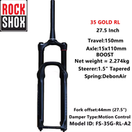 ตะเกียบหน้ารถจักรยานเสือภูเขา Lyrik Select Recon เงิน RL เปิดเผย RC น้ำมันและก๊าซ MTB ส้อม27.5นิ้ว29